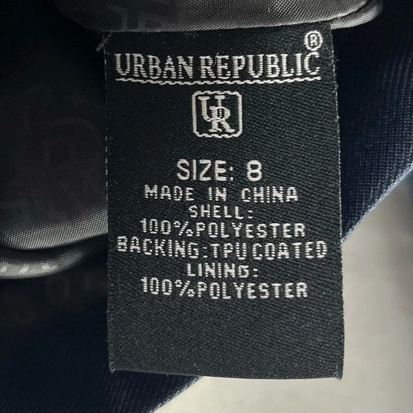 Urban Republic Jacket Boys Size 8 Utility Hoodie Full Zip Snap Long Sleeve Blue - Picture 10 of 13